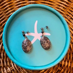 Starfish Project Drop Earrings - Metal Filagree